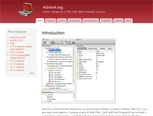 Tablet Screenshot of admin4.org
